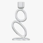 Nickel Plated Aluminum Candle Holder